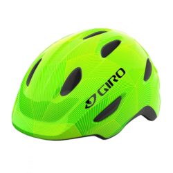 giro scamp youth helmet green lime lines hero
