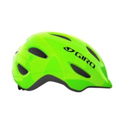 giro scamp youth helmet green lime lines right