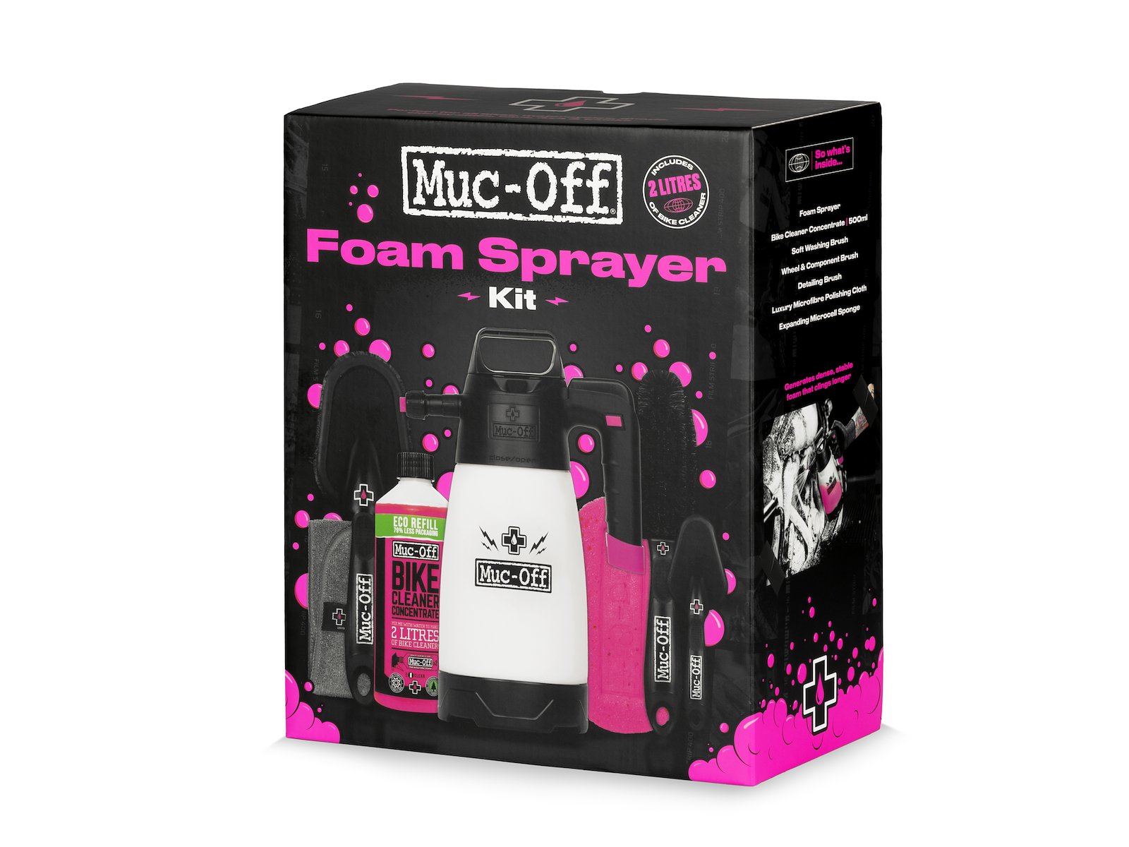 foam sprayer kit box angled white